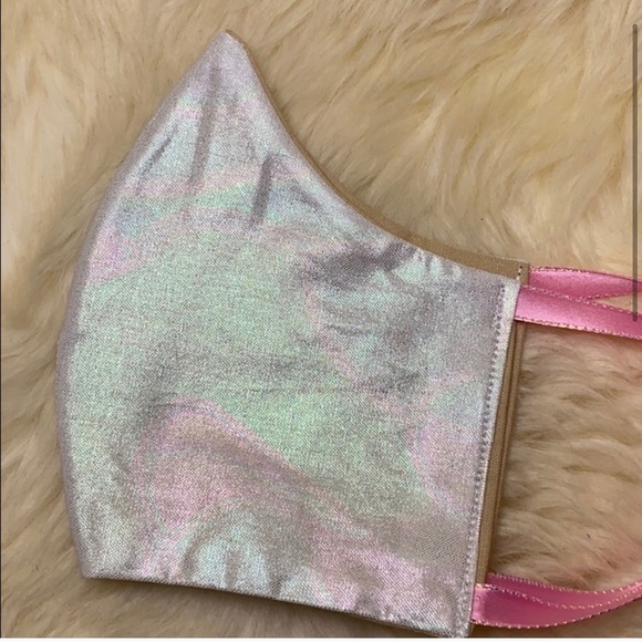 ❤️Womens Rainbow Holographic Mask❤️ - Picture 3 of 6